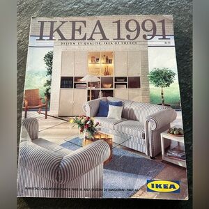 Ikea 1991 French catalog in good condition.